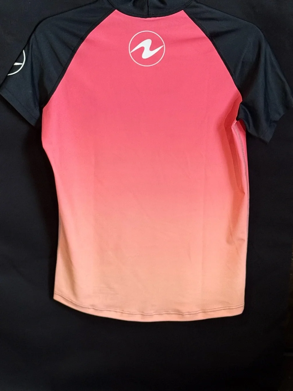 Women’s Pink Ombre Rash Guard Swim Shirt